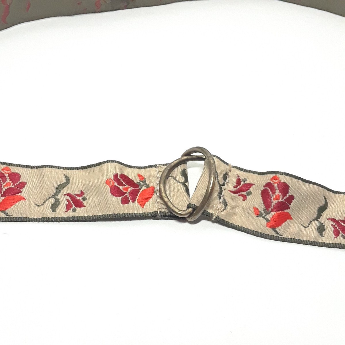 Vintage Floral Jacquard Woven Belt, size XS Small, VGUC  display picture 2