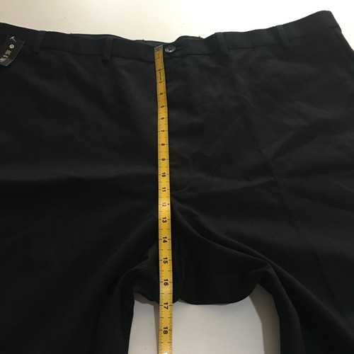 Haggar Classic Fit Khaki Pants Size 48x29 (Actual 48x27) NWT Black - Picture 8 of 11