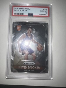 2015-16 Panini Prizm Devin Booker Rookie PSA 10 Gem Mint NBA Suns  #308