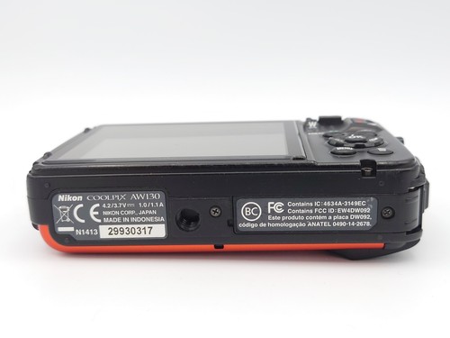 Nikon Coolpix AW130 Shock & Waterproof GPS Digital Camera Orange Exc+++ tested - Picture 5 of 6