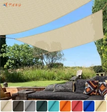 Permeable Shade Sail Patio Awning Outdoor Garden Patio Sun Canopy Shelter Cover