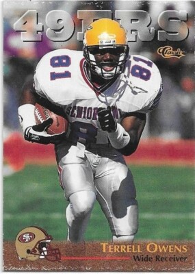 その他 UpperDeck Terrell Owens NFL 1996 Rookie TERRELL OWENS 1996 Classic ROOKIE Football card #94