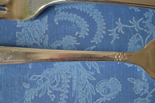 4 HORQUILLAS Reemplazos Starlight Plateado Vajilla IS Silver Rogers Bros 1950 - Imagen 5 de 8