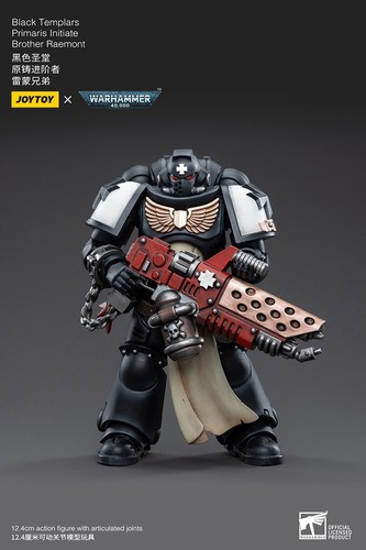 Brand New 1/18 Joytoy Black Templars Primaris Initiate Brother Raemont In Stock - Picture 1 of 7
