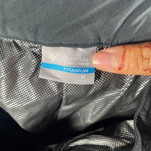 Columbia Titanium Womens Ski Pants Size M Black Lined Straight Leg Waterproof - Picture 9 of 14