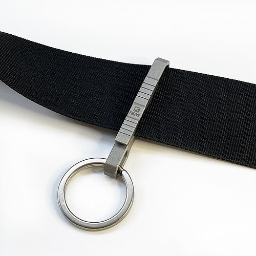 Titanium Alloy Quick Buckle Detach Belt Waist Hanging Keychain Key-Ring EDC Tool - Picture 7 of 10