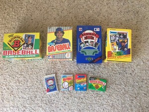 1989-Unopened-Pack-Lot-Upper-Deck-Fleer-Donruss-Bowman-Griffey-PSA-10-RC