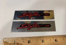 OLD SCHOOL BMX MCS STYLER DECALS RED NOS