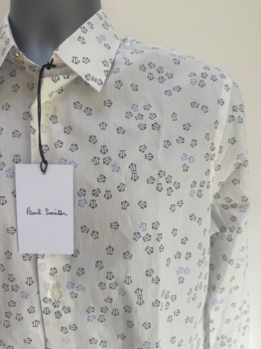 BNWT Paul Smith 🦓 Cotton Print Tailored Fit Shirt Medium MADE IN ITALY RRP £300 - Picture 3 of 7