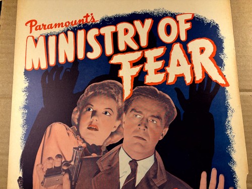 Ministry Of Fear Very Rare Original '44 Window Card Milland WWII Fritz Lang - Picture 3 of 8