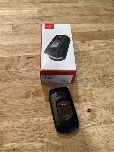 KYOCERA DuraXV+ Plus Red and Black Rugged Style Flip Cell Phone For 3g Network - Picture 1 of 5