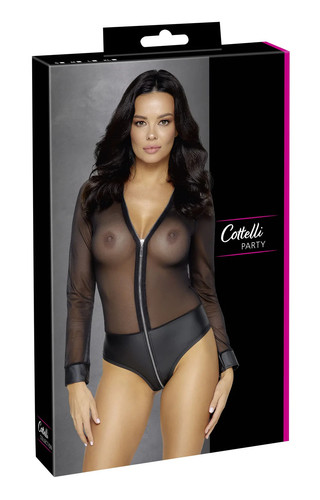 Cottelli Party - Transparenter Body - Schwarz XL - Picture 7 of 7