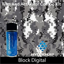 Hydro Dip Film Activator Combo Kit Block Digital Camouflage
