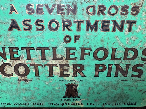 Vintage Nettlefolds verschiedene Splinte / Splintdose mit Inhalt - Bild 8 von 13