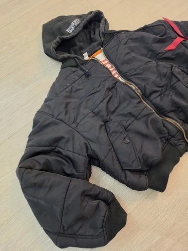 RARE! Vetements X Alpha Industries Cropped Bomber Jacket Size L image 4