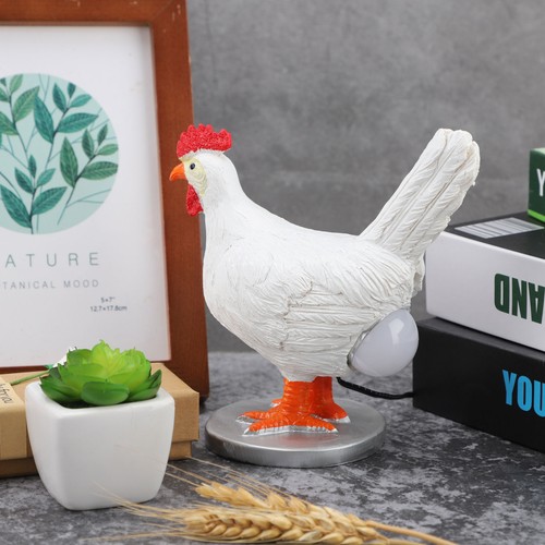 New Taxidermy Crafts Ornaments Taxidermy Chicken Chicken Lamp Stripped Egg La - Picture 19 of 24