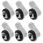  6 PCS Air Conditioning Pipe Fitting Hose Connector Elbow Adapter