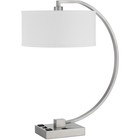 CAL Lighting & Accessories LA-8038DK Belfort Desk Lamp Brushed Steel