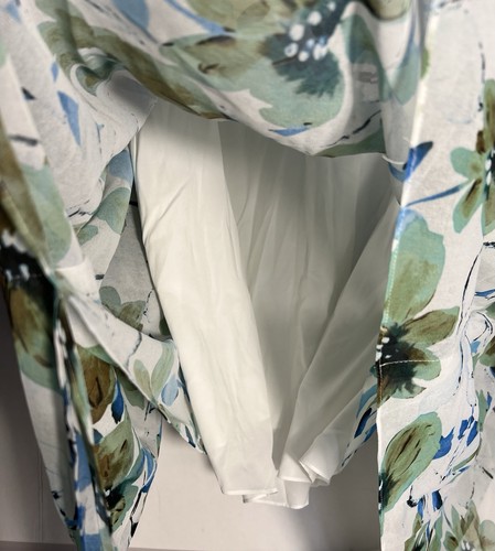 Blusa Caftán Estampado Floral Colección Badgley Mischka Fluida Calce Relajado Talla 4 - Imagen 8 de 9