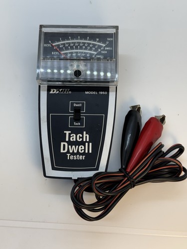 Vintage DXII Dwell  Tach Engine Tuneup Tester Meter Model 1950
