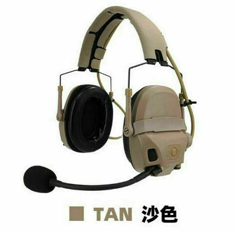 IN Stock FMA FCS AMP Tactical Communication Headset Noise Reduction V20/V60 PTT - Image 4 of 4