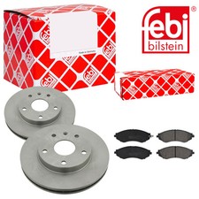 FEBI BILSTEIN Bremsscheiben belüftet vorne + Bremsbeläge für Daewoo Leganza KLAV