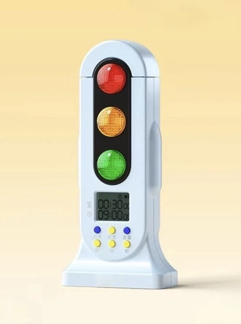 Traffic Light Visual Timer Audio Digital LCD Display for Kids Classroom