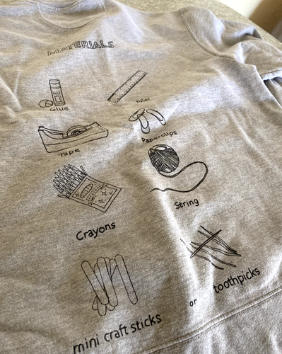 Walt Disney Imagineering Exclusive Paper Parks Gray Sweatshirt Sz Large Adult - Picture 5 of 8