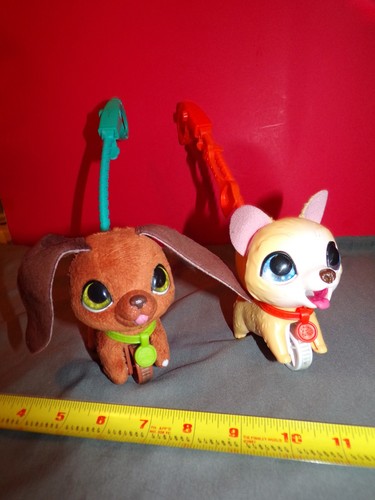 FurReal Pets 2 Puppy Dogs Walkalots SO CUTE Used and Working Condition 2-LEASHES - Picture 1 of 6