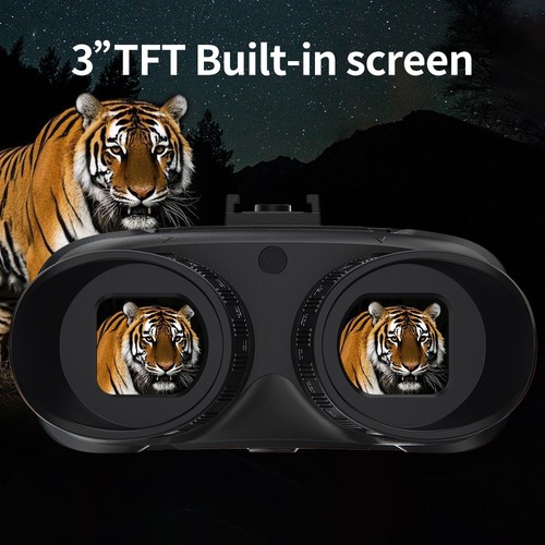 NV8360 Head-Mounted 36MP 4K UHD Infrared 500M Night Vision 8X Zoom 3D Binoculars - Picture 7 of 15