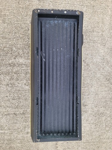 Vintage Sears Roebuck Contemporary Mid-Century Modern Mailbox Black Gold Preown - Picture 7 of 24