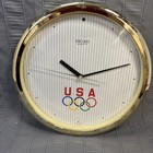 USA Olympics 10" Wall Clock, Seiko Quartz FR15