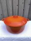 Extra Large Descoware Dutch Oven, Flame Orange