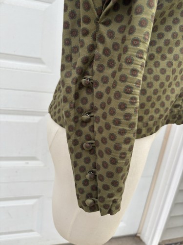 Vintage Renato Nucci Grün Baumwolle Bein Hammel Jacke Shirt Top 40 B38 - Bild 6 von 11