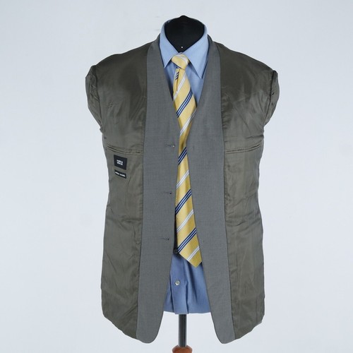 Mens MARKS & SPENCER Sport Coat 46R US Size Grey Wool Blazer Jacket - Picture 11 of 13