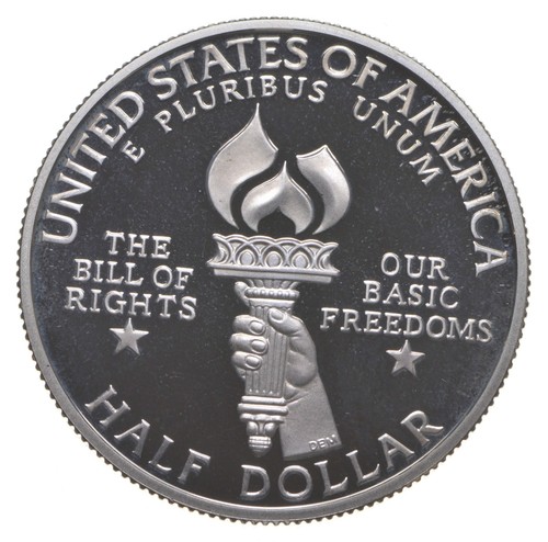 1993-S Proof James Madison Bill of Rights Commemorative Silver Half Dollar *6107 - Picture 2 of 3