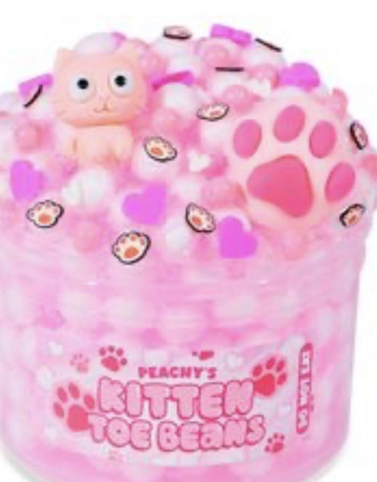 PEACHYBBIES SLIME NEW Kitten Bean Toes ! Hard To Find!