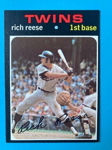 1971 Topps Baseball #349 Rich Reese Minnesota Twins NM