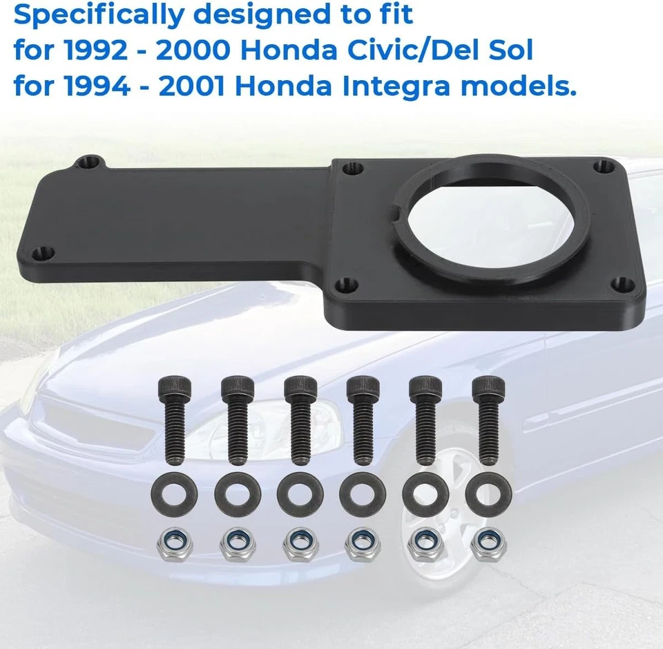 Placa de cubierta de conversión automática a manual para 92-00 Honda Civic 94-01 Acura Integra Foto 3 de 4