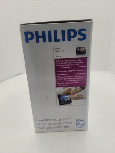 Philips Dual Alarm Clock Radio With Digital Photo Frame Calendar AJL308 - Picture 11 of 12