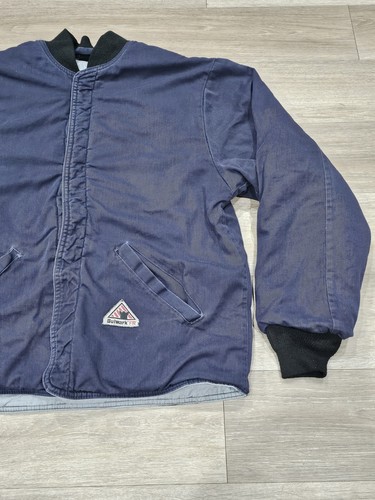 Bulwark FR #LLL2NV6 Zip Up Jacke Schutzbekleidung Herren Größe L gebraucht - Bild 4 von 9