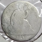 1858 O Seated Liberty Half Dollar United States US Silver Coin New Orleans Mint