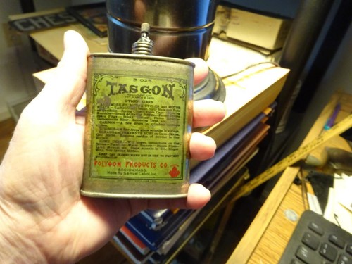 Pat.1920 "TASGON OIL CAN" 3oz. Automobiles Motorcycles Motorboats AS IS AS SHOWN