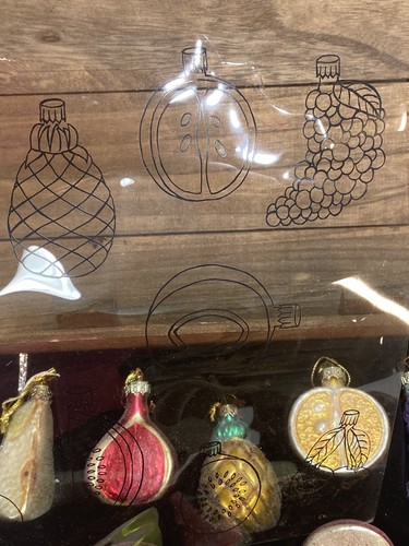Vintage Christmas Ornaments 12 Fruit-1 Damaged As Shown 2002 Collection - Picture 2 of 15