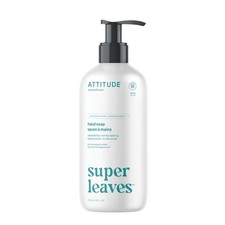 ATTITUDE Liquid Hand Soap, Vegan Personal Care Products, Unscented, 16oz 0.81 per fl oz