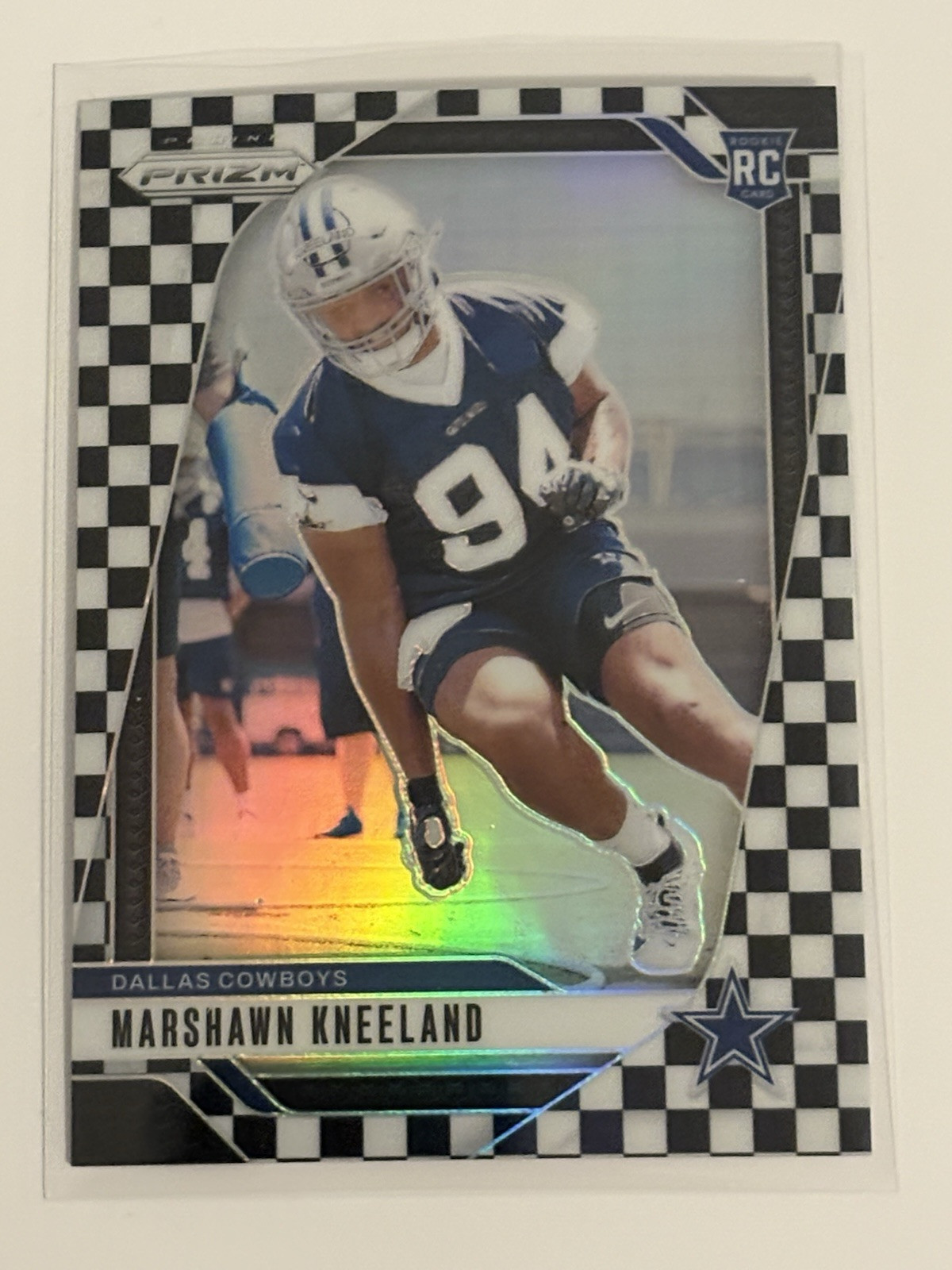 Marshawn Kneeland 2024 Panini Prizm (#373) Black and White Checkerboard Prism RC