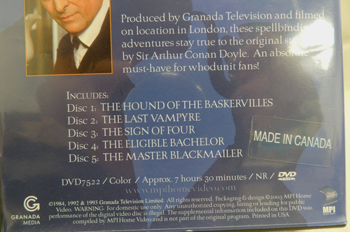Sherlock Holmes: Jeremy Brett The Complete Collection + Movies (DVD) Granada TV - Picture 21 of 21