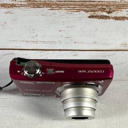 Nikon Coolpix S630  12.0 MP Digital Camera 7x Optical Zoom 2.7” LCD Ruby Red ￼ - Picture 2 of 7