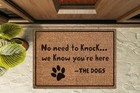 Personalized Dog Lover Doormat, Custom Pet Welcome Mat, Coir Entry Rug