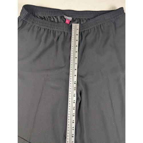 Pantalon Vince Camuto essentials jambes larges taille élastique taille 1x noir riche - Photo 8/8